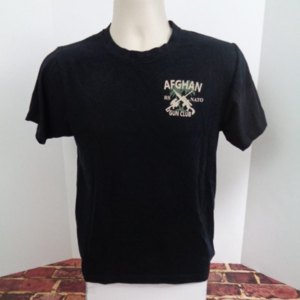 Afghan Gun CLub Black T Shirt Size Mens Small